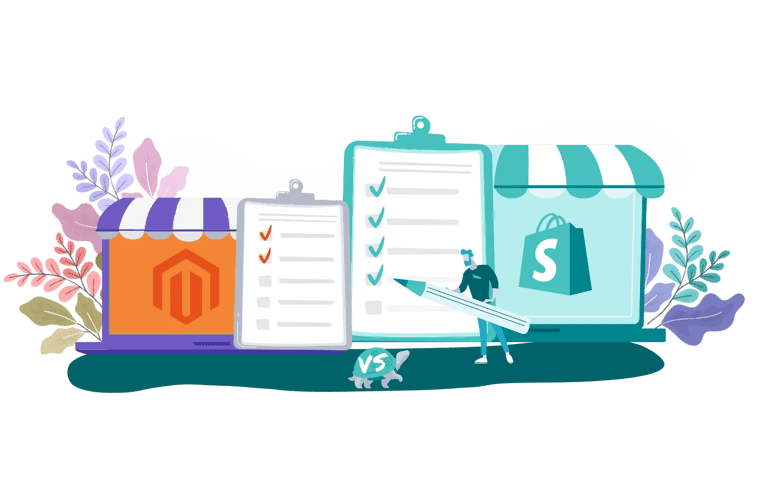 Magento vs Shopify: Which Should You Choose? - GenovaWebArt blog article, banner image