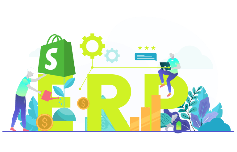Shopify ERP Integration: Pros & Flow [2024] - GenovaWebArt blog article, banner image