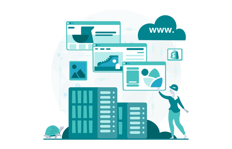 Shopify Hosting for eCommerce: Types, Pros & Cons, Alternatives - GenovaWebArt blog article, banner image