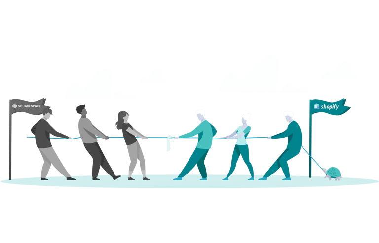 Shopify or Squarespace: Which Is Right for Your Business - GenovaWebArt blog article, banner image