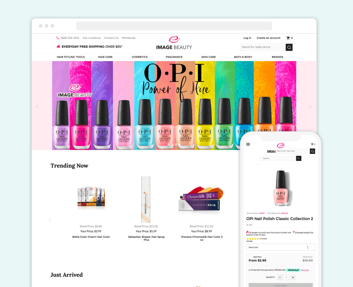 Image Beauty Shopify eCommerce store, illustration for 30 Best Beauty Shopify Stores blog article