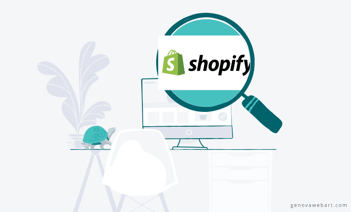 Final Tips for Shopify SEO, Polaris style illustration to Shopify SEO blog article