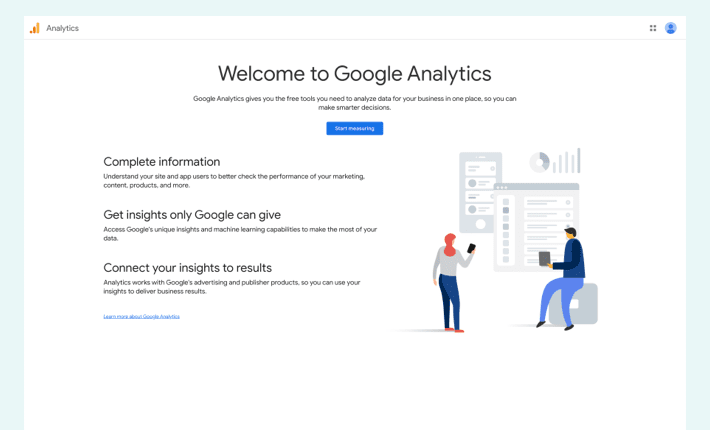 Googe Analytics, illustration to Shopify SEO blog article