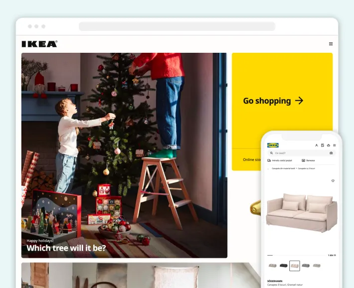 Ikea online store, Screenshot for Blog Article - Best Nordic Minimalistic eCommerce Stores