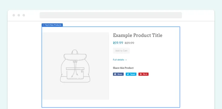 Top and New Products, Illustration for Blog Article - How to Organize Home Page on Shopify