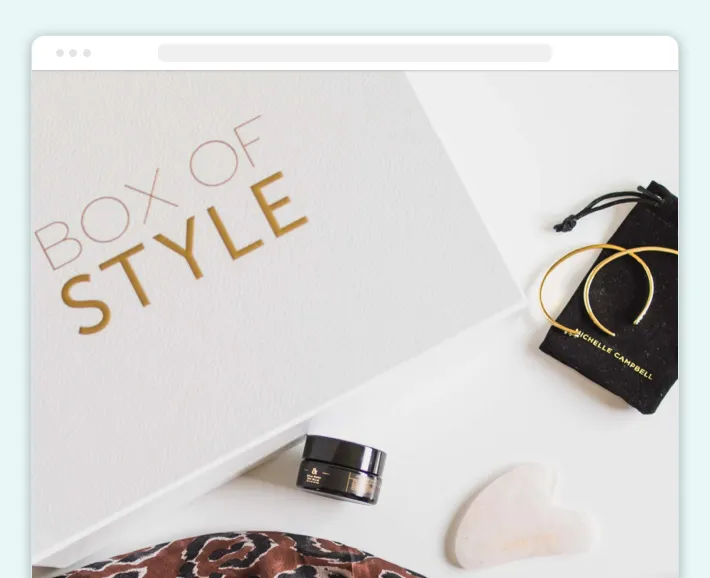 Box of Style subscription box by Rachel Zoe, Screenshot for Blog Article - How to Start a Subscription Box on Shopify