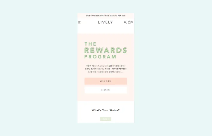 The Loyaltylion app allowing you to create rewards programs, Screenshot for Blog Article - Shopify Apps Explained