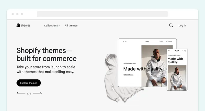 Shopify Themes store, Screenshot for Blog Article - Shopify Pricing Plans