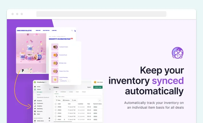 Automatic inventory sync in Bundles Upsell app by PickyStory, Screenshot for Blog Article - Shopify Product Bundles