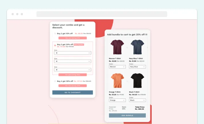 An example of a checkout bundle provided by Bundles Upsell | PickyStory, Screenshot for Blog Article - Shopify Product Bundles