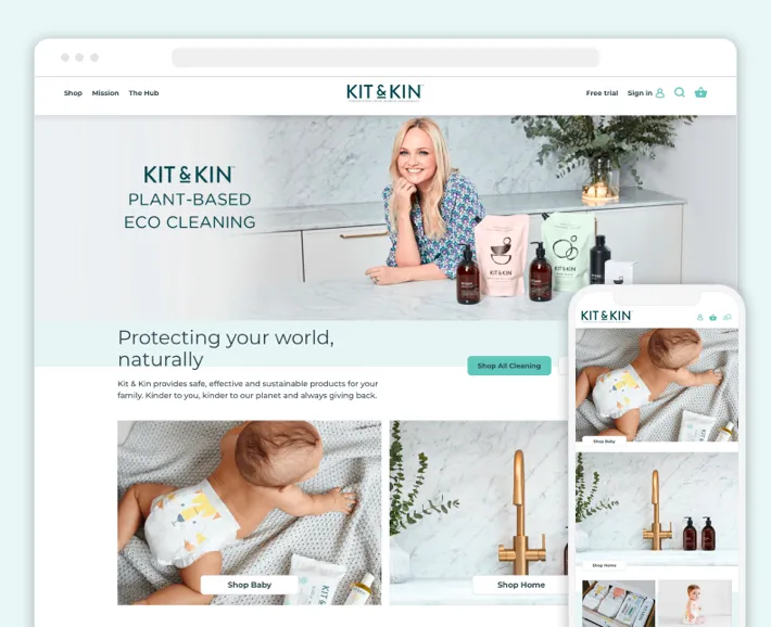 The Kit and Kin online store developed by GenovaWebArt, Screenshot for Blog Article - Shopify Store Maintenance The Kit and Kin online store developed by GenovaWebArt, Screenshot for Blog Article - Shopify Store Maintenance