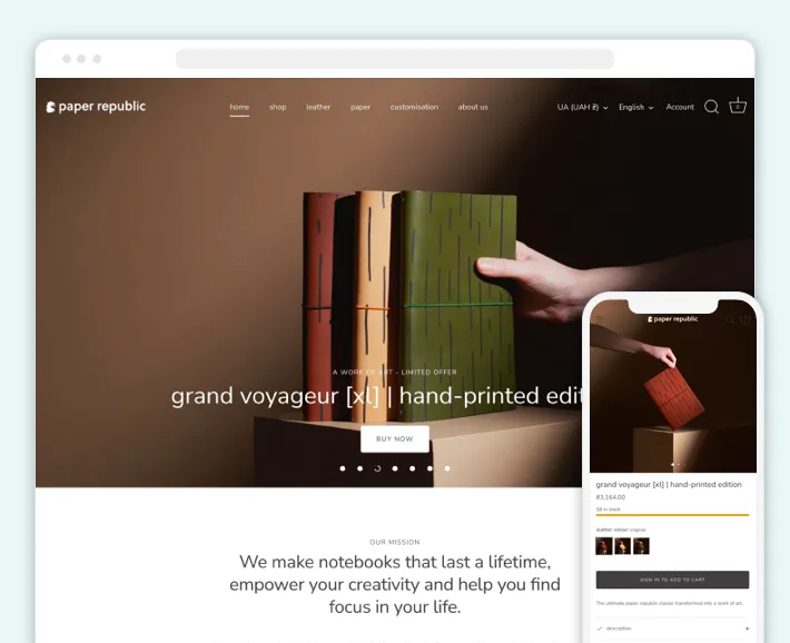 A Shopify store developed by the GenovaWebArt agency, Screenshot for Blog Article - Shopify Website Developer A Shopify store developed by the GenovaWebArt agency, Screenshot for Blog Article - Shopify Website Developer