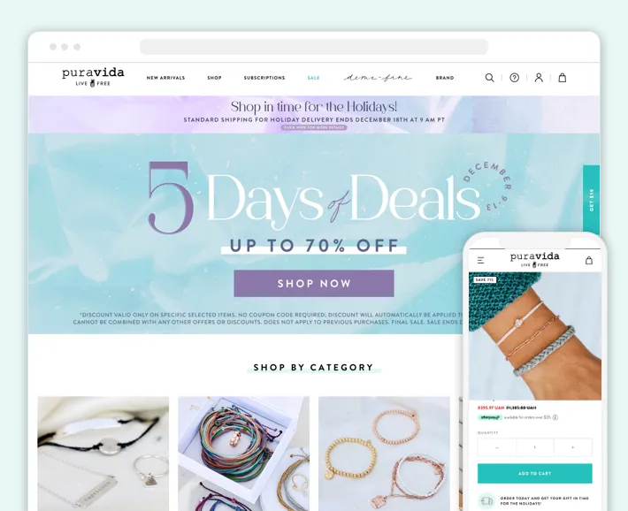 Fashion deals accessory websites