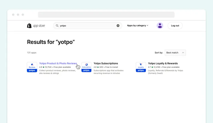Yotpo Reviews app, Screenshot for Blog Article - Yotpo App and Shopify