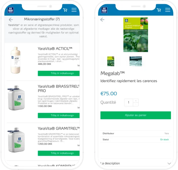 Yara International, Shopify Plus development, Collection & Product pages, mobile screenshot - GenovaWebArt, Shopify Plus agency case study