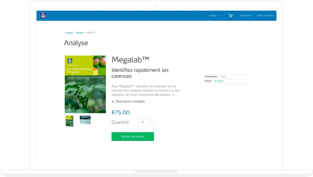 Yara International, Shopify Plus development, Product page, desktop screenshot - GenovaWebArt, Shopify Plus agency case study