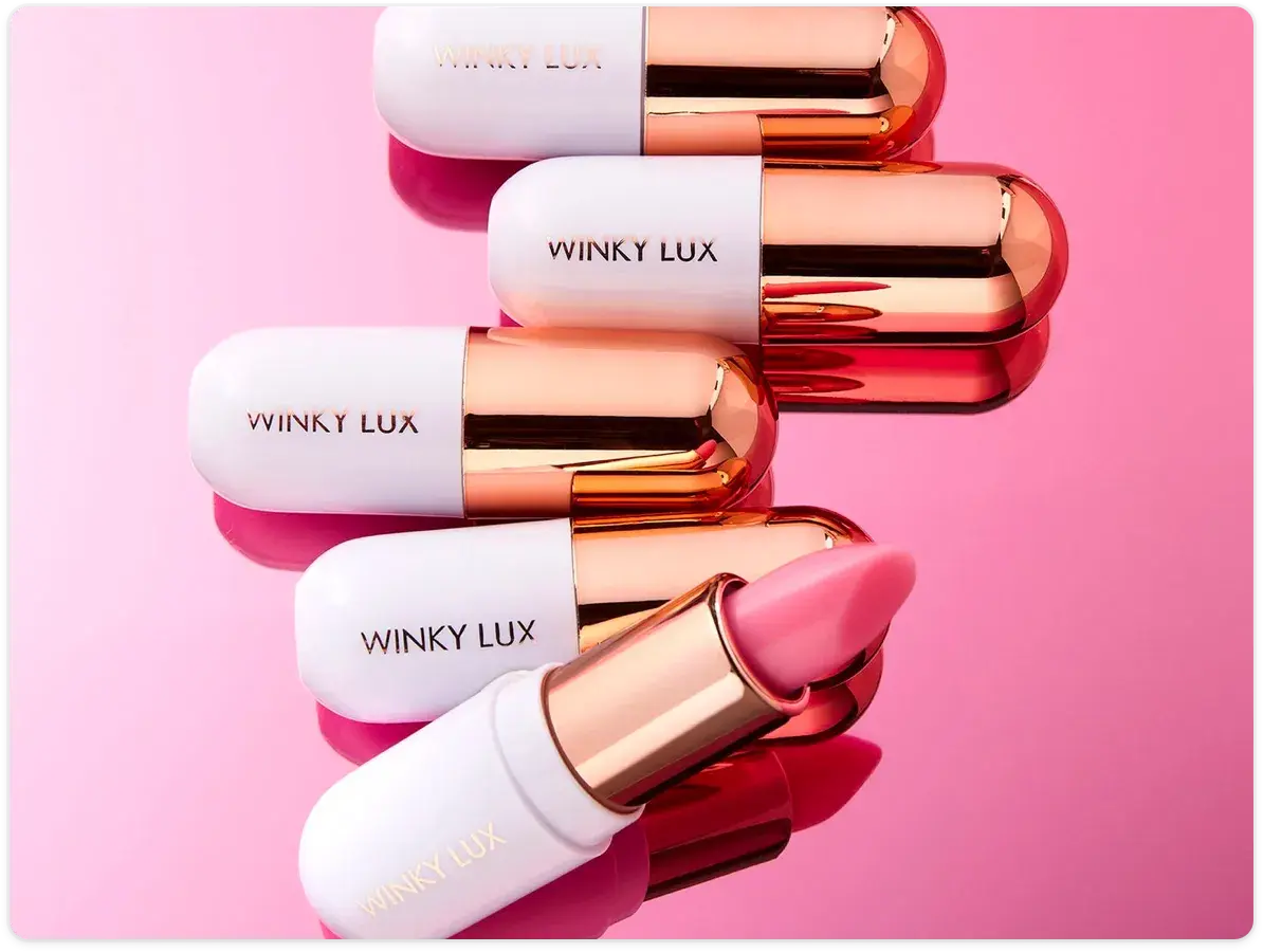 Winky Lux, US Beauty Brand from New York, Shopify Plus Theme Development, Shopify Scripts and Ongoing Support - GenovaWebArt Shopify Portfolio Example.