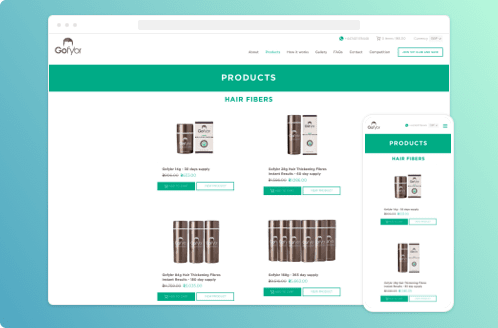 GenovaWebArt Shopify Portfolio item  GoFybr collection page