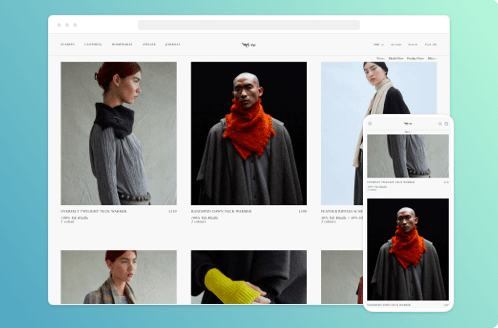 GenovaWebArt Shopify Portfolio item Norlha collection page